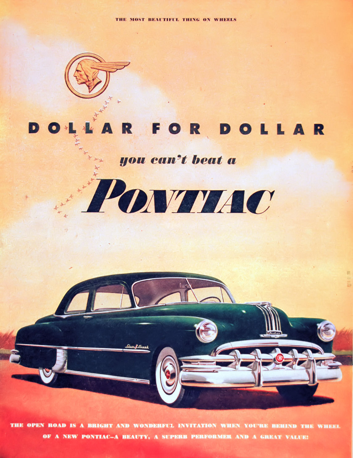 1950 Pontiac Auto Advertising